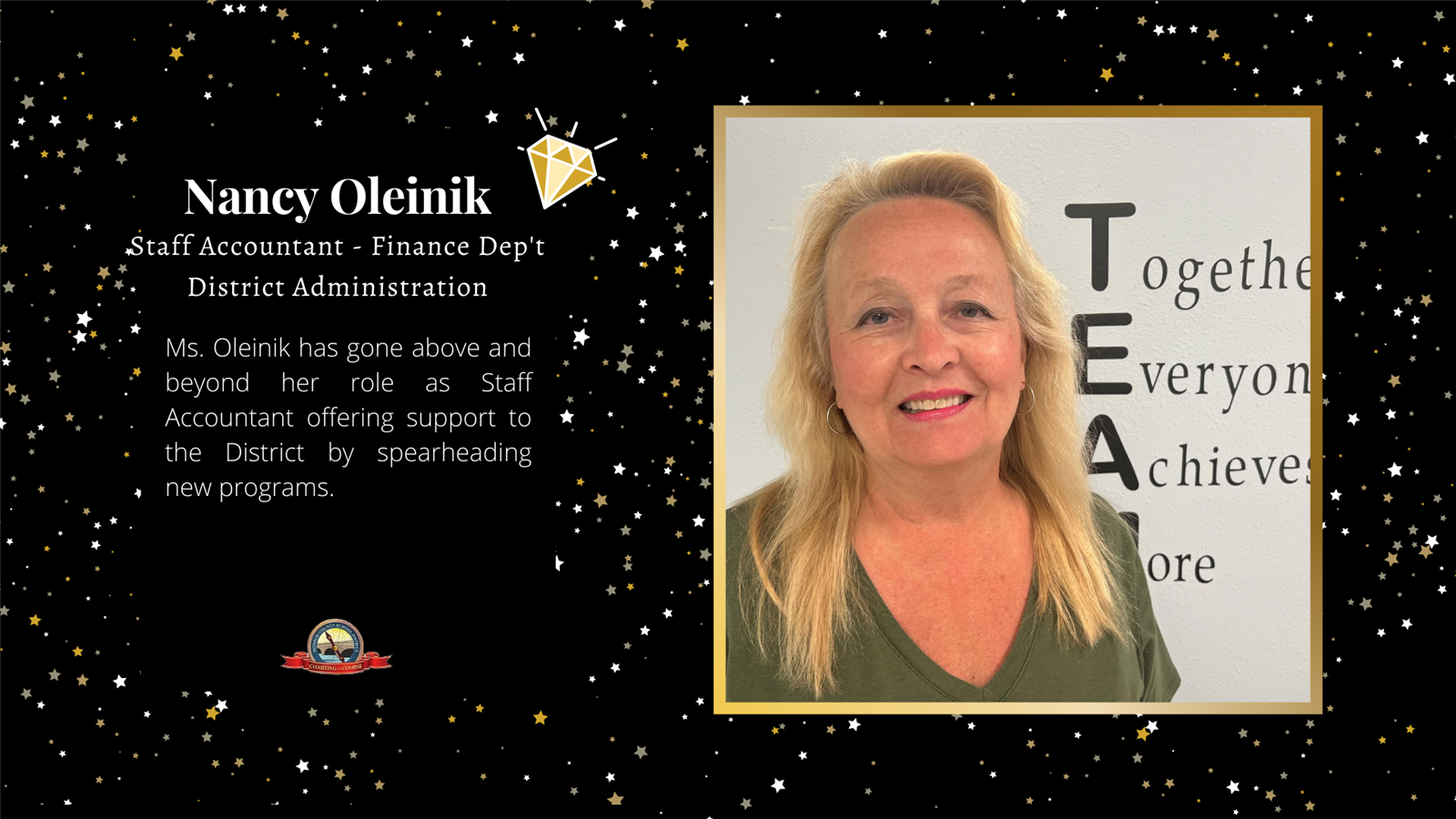 Nancy Oleinik, Staff Accountant